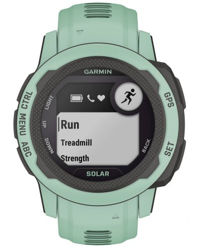 Смарт часовник Garmin - Instinct 2 S Solar, 40mm, зелен - 1